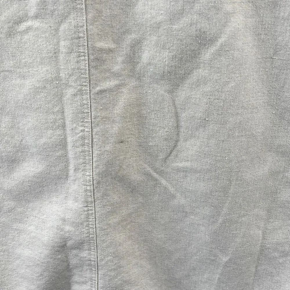 Vintage 90s Linen Blend Pinafore Jumper Maxi Dress Sleeveless Overall Indie - Picture 12 of 14